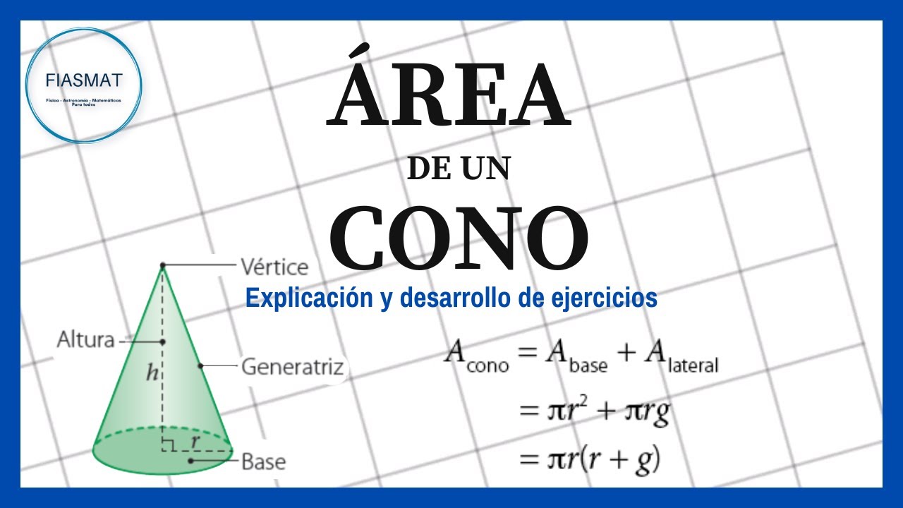 Área de un Cono - Calculo del Área de un CONO- Ejercicios resueltos