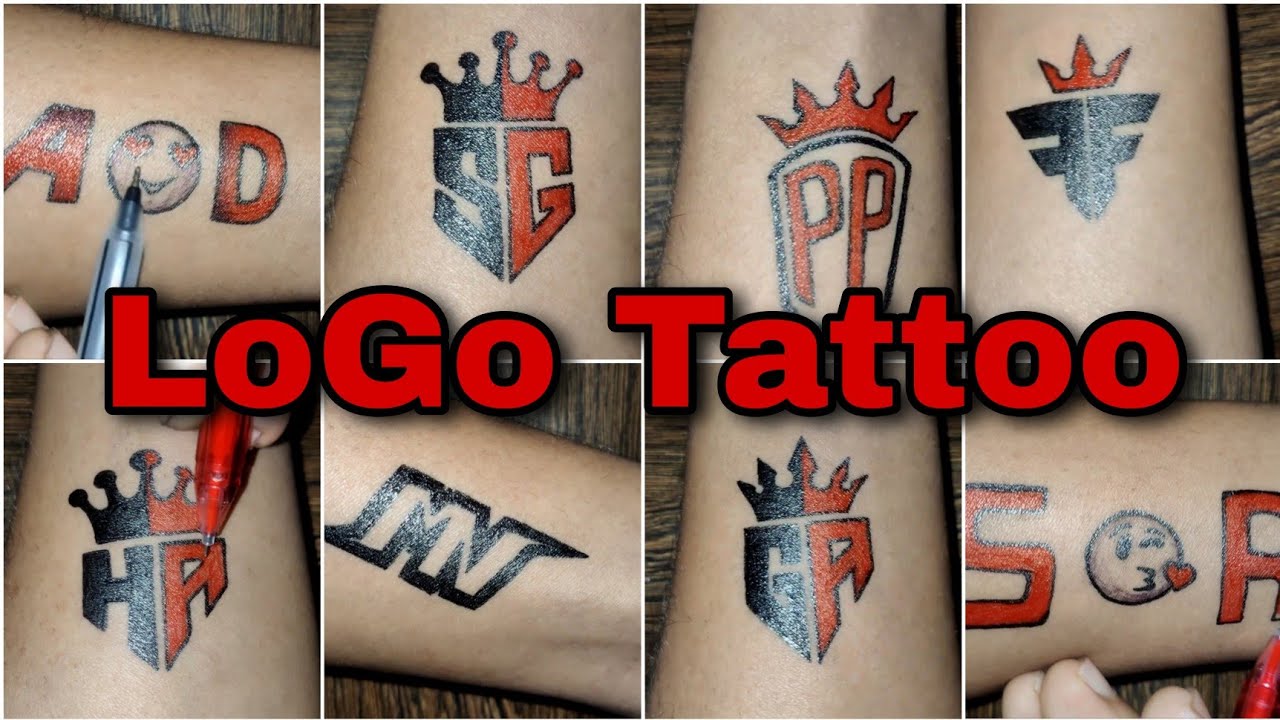 Unique Logo Tattoo for girl and boy || tattoo making art || Temporary Tattoo art