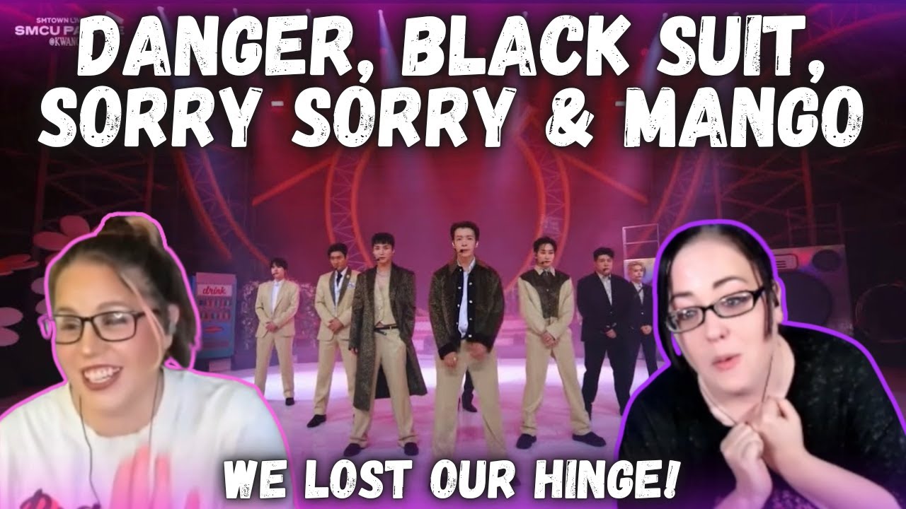 Super Junior Stage at SMCU 2023 - Danger, Black Suit, Sorry Sorry & Mango | K-Cord Girls Reaction
