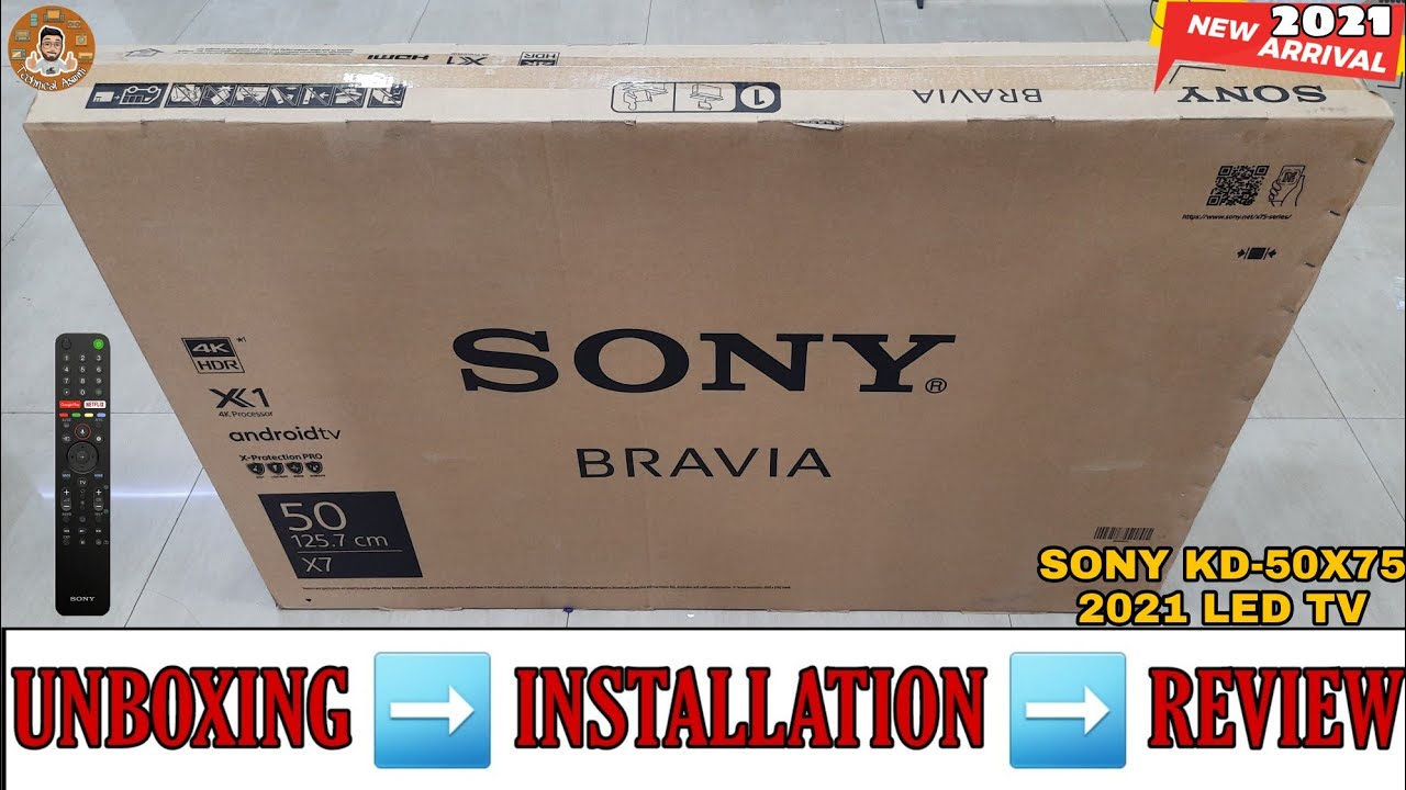 SONY KD-50X75 2021 || 50 inch 4K ANDROID LED TV UNBOXING AND REVIEW || COMPLETE DEMO & INSTALLATION