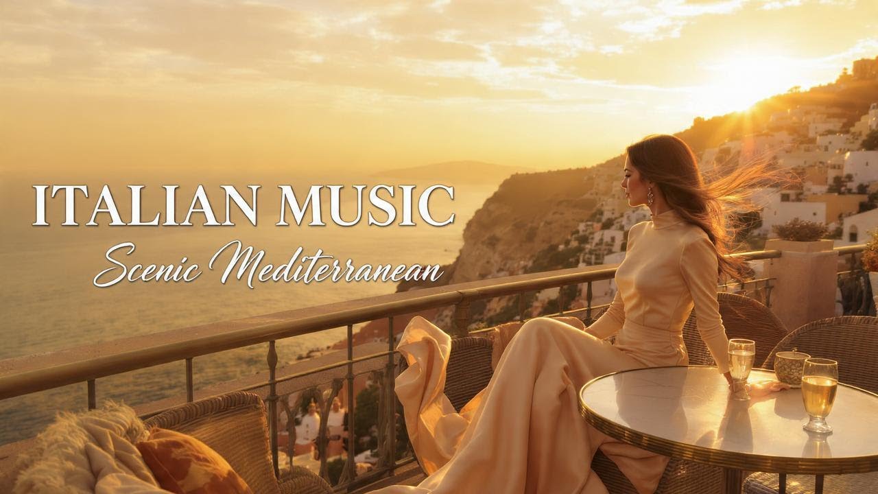 🎶 Italian Vibes & Mediterranean Music 🎶 2+ Hours Amalfi Coast & Lake Como Scenic Journey 4K