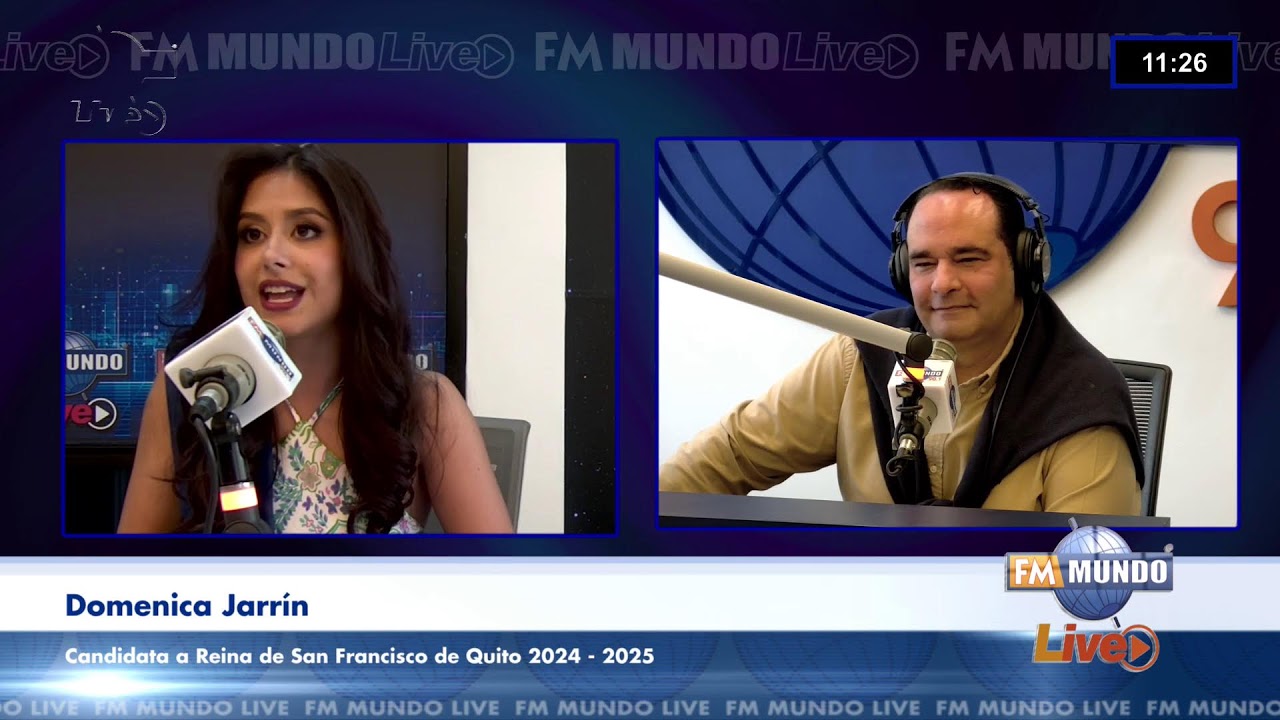 Candidatas a Reina de San Francisco de Quito 2024 - 2025 visitan FM Mundo