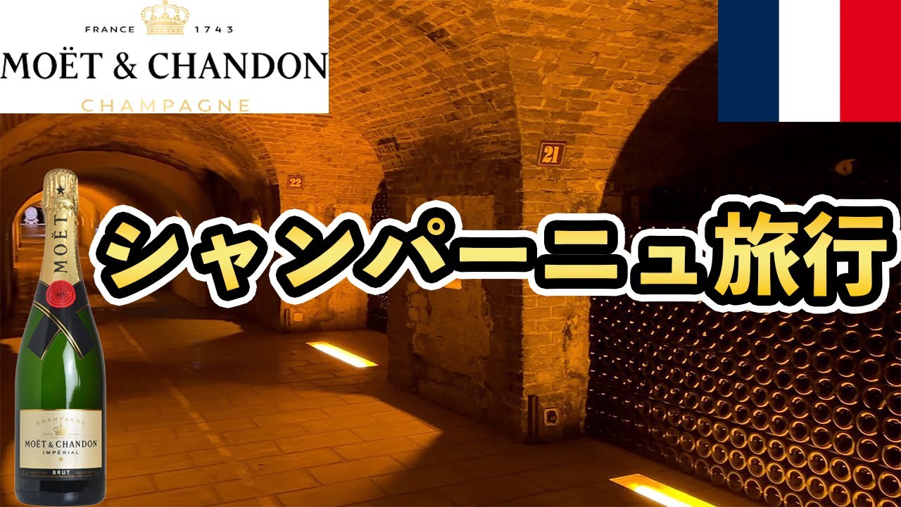 シャンパンハウス巡りの旅！エペルネ、シャンパーニュ地方へ！モエ・シャンドン見学ツアーが凄すぎた！フランス旅行#9【Masa旅行グルメ】