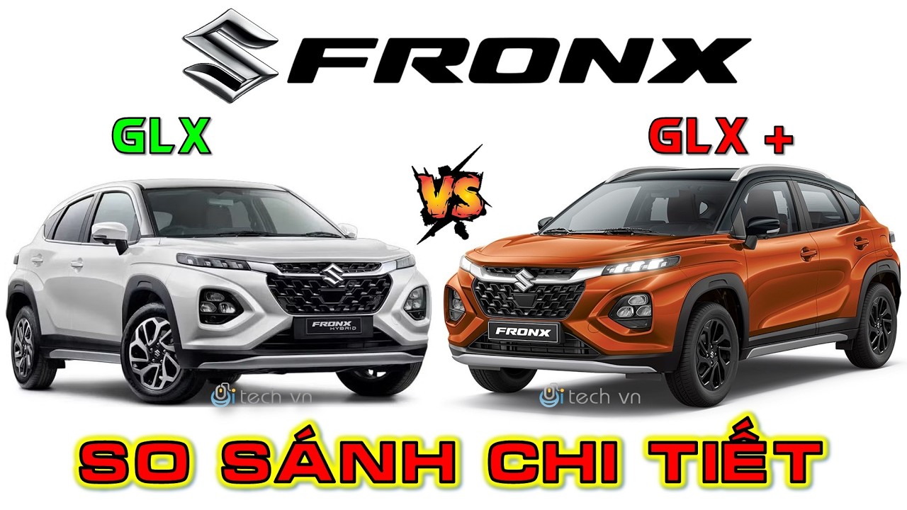 So sánh Chi tiết 2 phiên bản Suzuki Fronx 2025 GLX và Fronx GLX Plus | i-tech vn