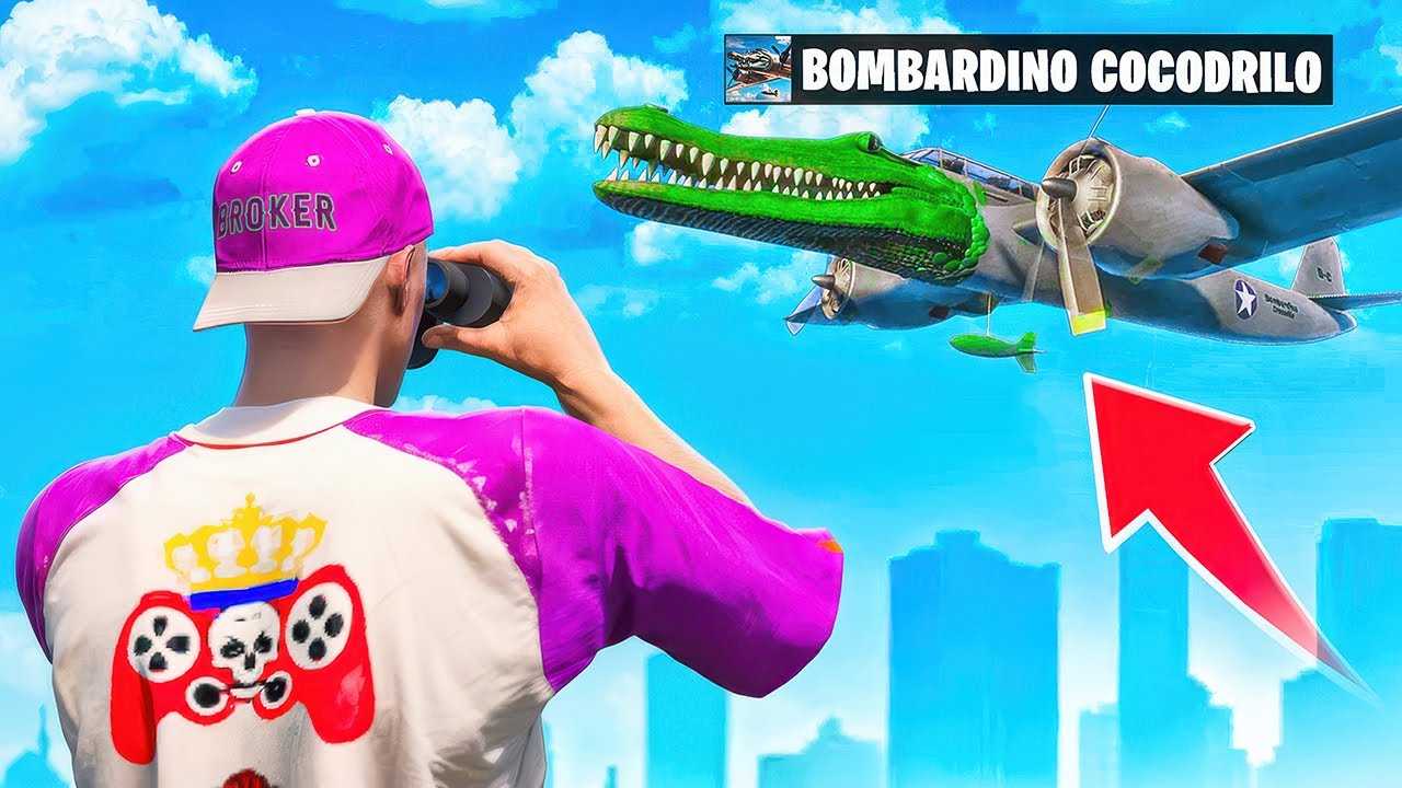 BOMBARDINO CROCODILO distruge GTA 5..
