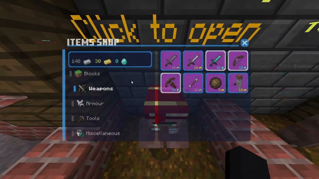 CubeCraft Bedwars with DRAG CLICK [no tape]