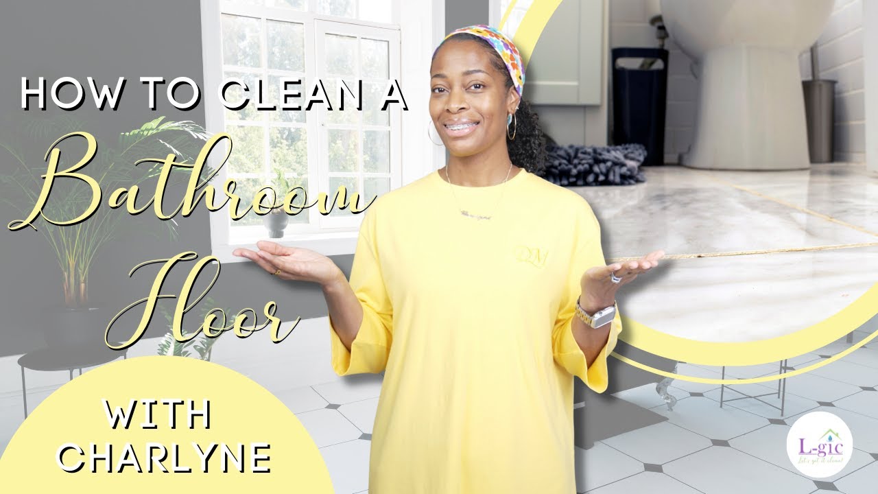 How To Clean A Bathroom Floor (Sweeping & Mopping) With Castile Soap & Hydrogen Peroxide