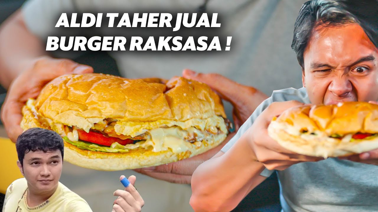 ALDI TAHER JUALAN BURGER 65 RIBU SEGEDE KEPALA COY! TAPI KOK SEPI YA? - Suara Konsumen