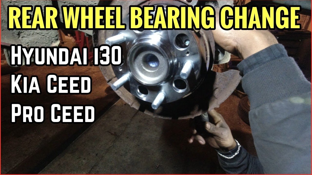Hyundai i30 rear wheel bearing replacement. Kia Ceed and Pro ceed.