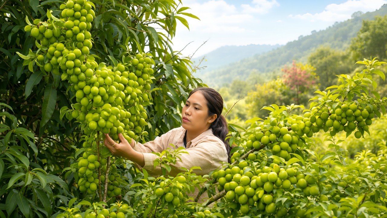 Harvesting plums for sale, how to make pickled plums for drinking - Cooking a happy family meal