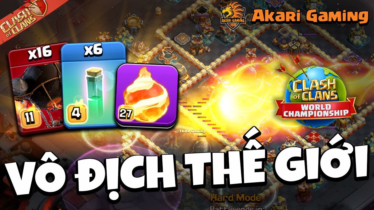 Hoả Cầu Liền Tay Nhận Ngay Vô Địch Clash of clans | Akari Gaming