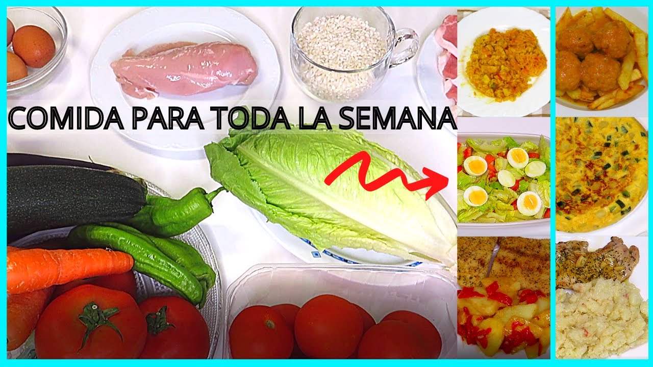✅MENU SEMANAL SALUDABLE👉 (RAPIDO FACIL y ECONOMICO)