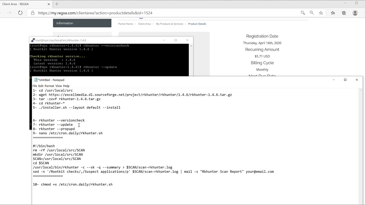 cPanel & WHM - Security - Install RKhunter - Part 3