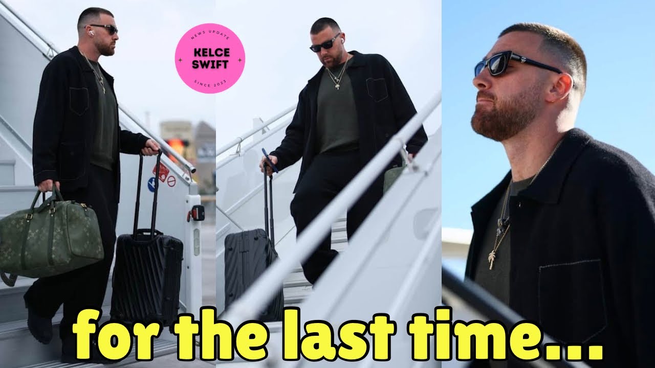 For the LAST time, EMOTIONAL Travis Kelce left a REMARKABLE arrival in Las Vegas for his final game