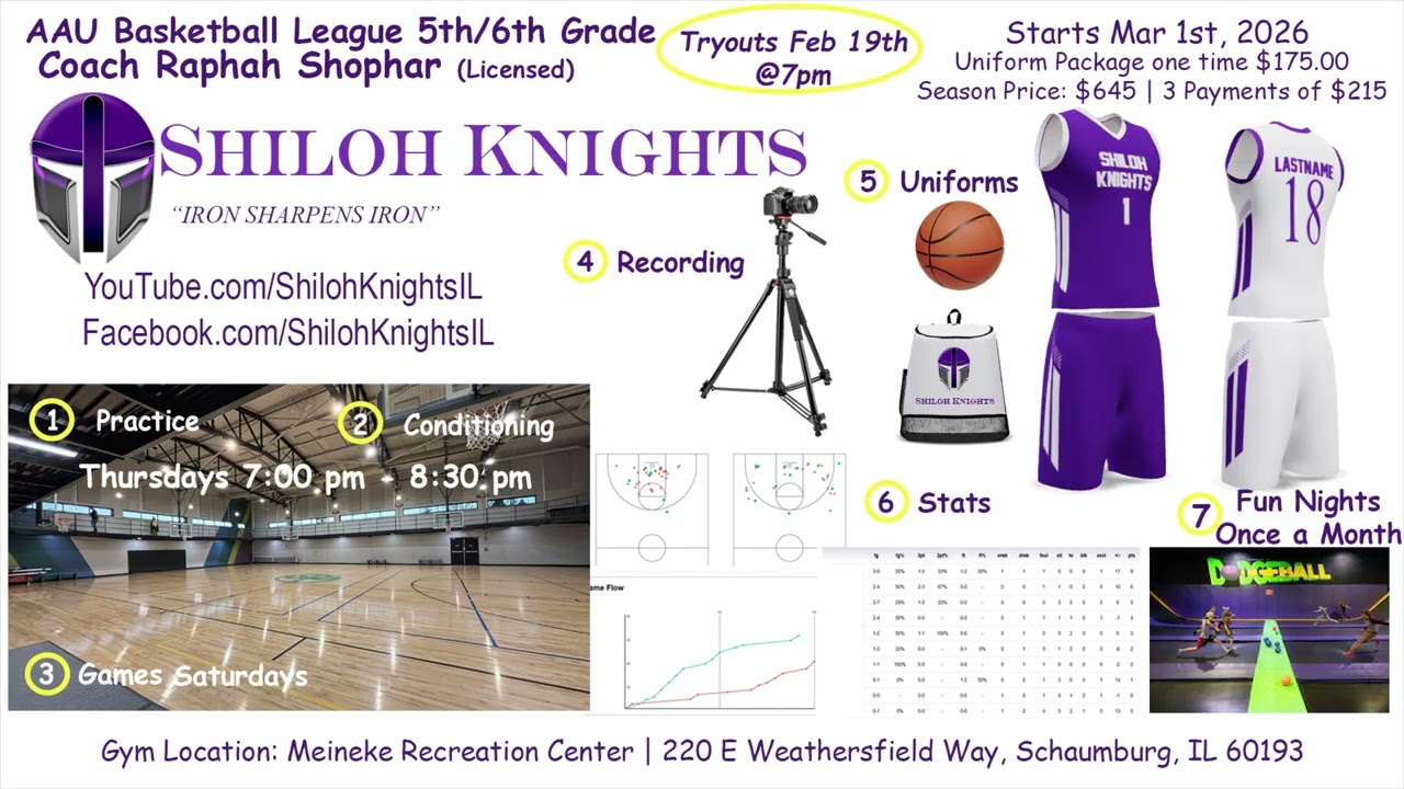 Shiloh Knights Basketball Spring Season