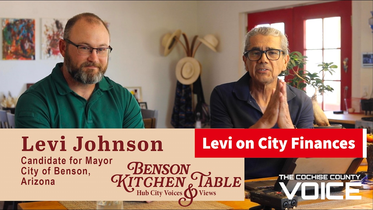 Candidate for Benson Mayor Levi Johnson intro and finances