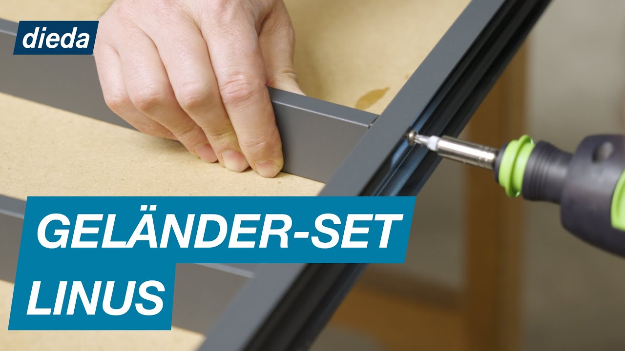 Gel&auml;nder-Set Aluminium Linus | DIEDA