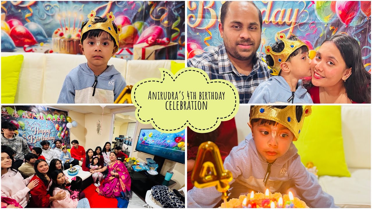 Anirudra’s 4th birthday celebration 🥳 🎂 