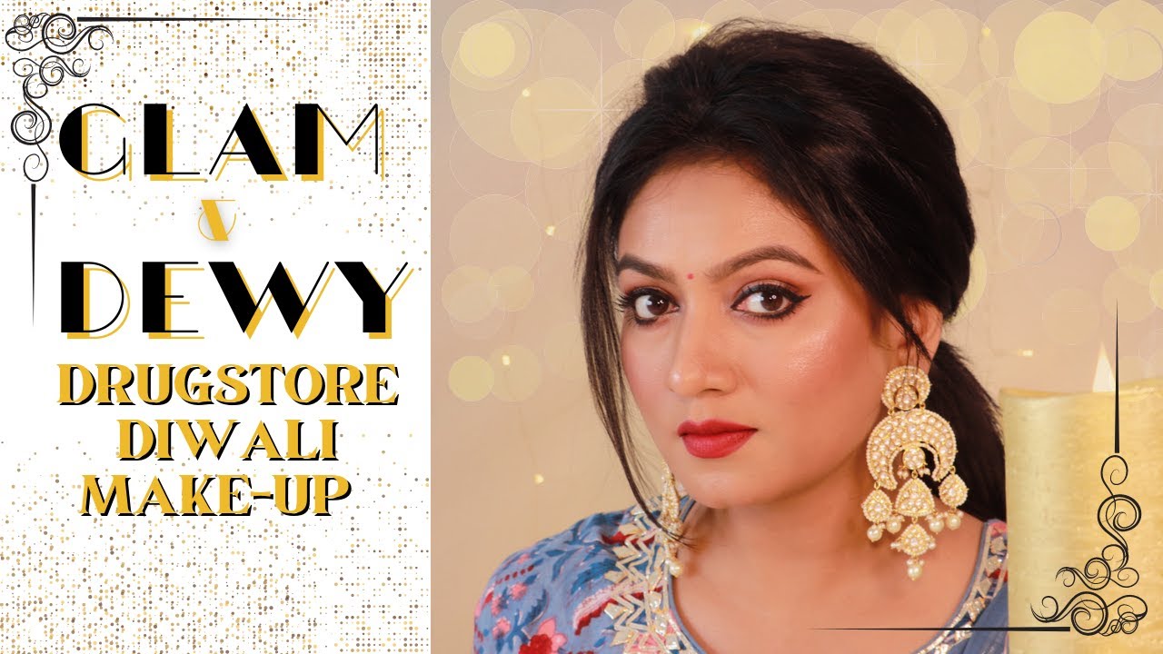 Easy dewy glowy festive make up made simple || Light up with Maybelline || Glossy skin || Ashtrixx