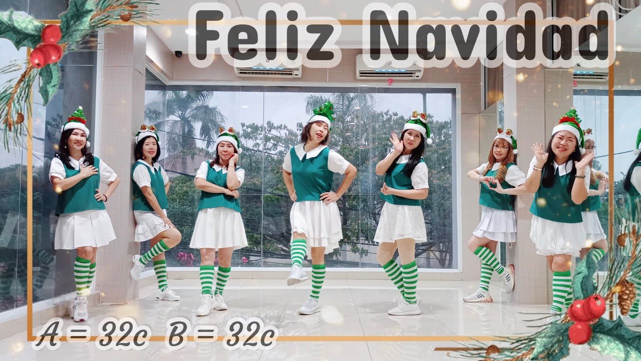 FELIZ NAVIDAD (BONEY M) - LINEDANCE