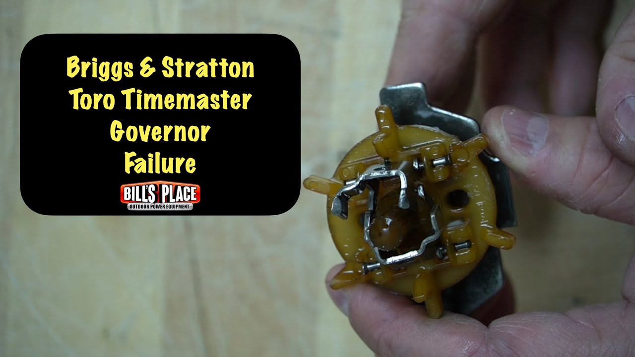 Toro Timemaster 8.75 Briggs Governor Failure