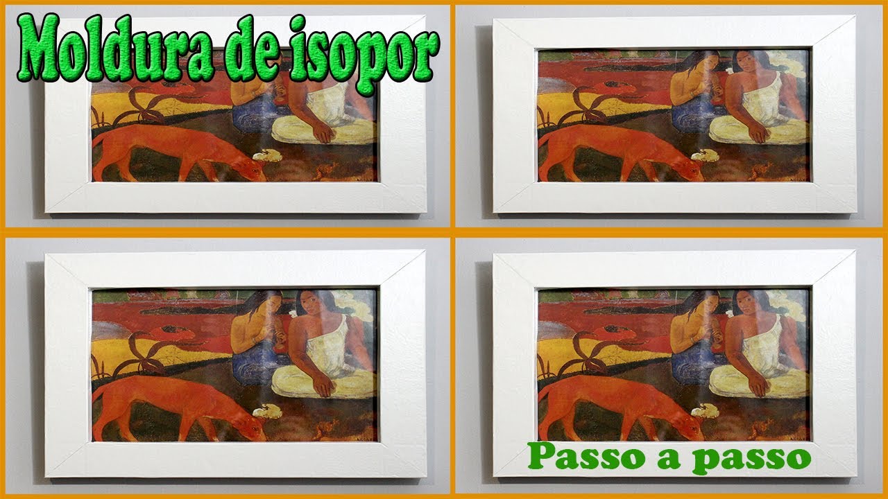 Moldura de isopor muito fácil e rápido. Diy - faça você mesmo.