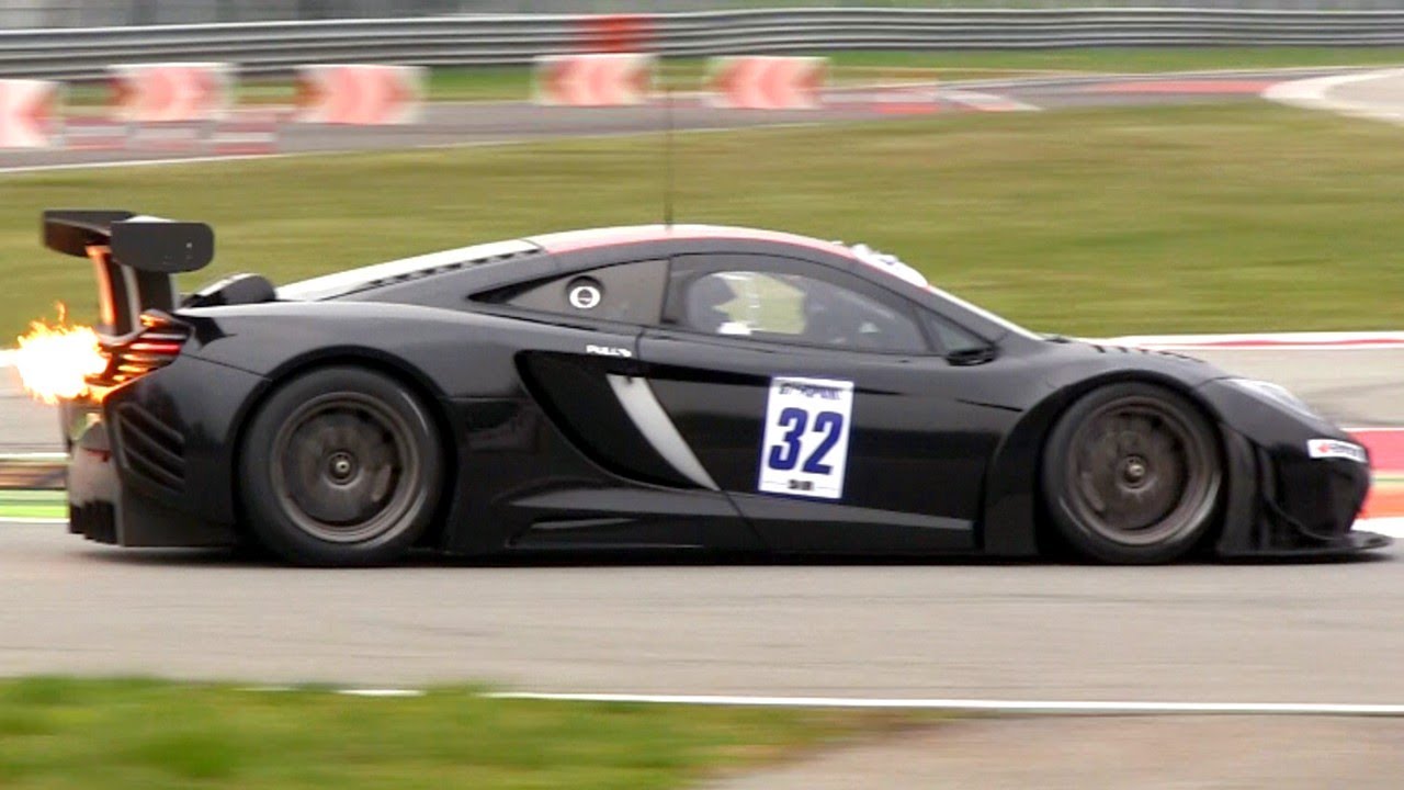 2013 McLaren MP4-12C GT3 - Start Up, Accelerations, Fly Bys Sound