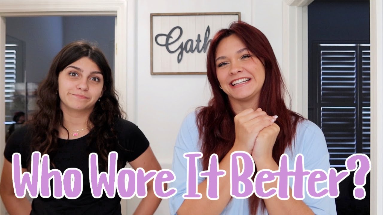 WHO WORE IT BETTER? OUTFITS FROM MY SISTERS CLOSET! EMMA AND ELLIE