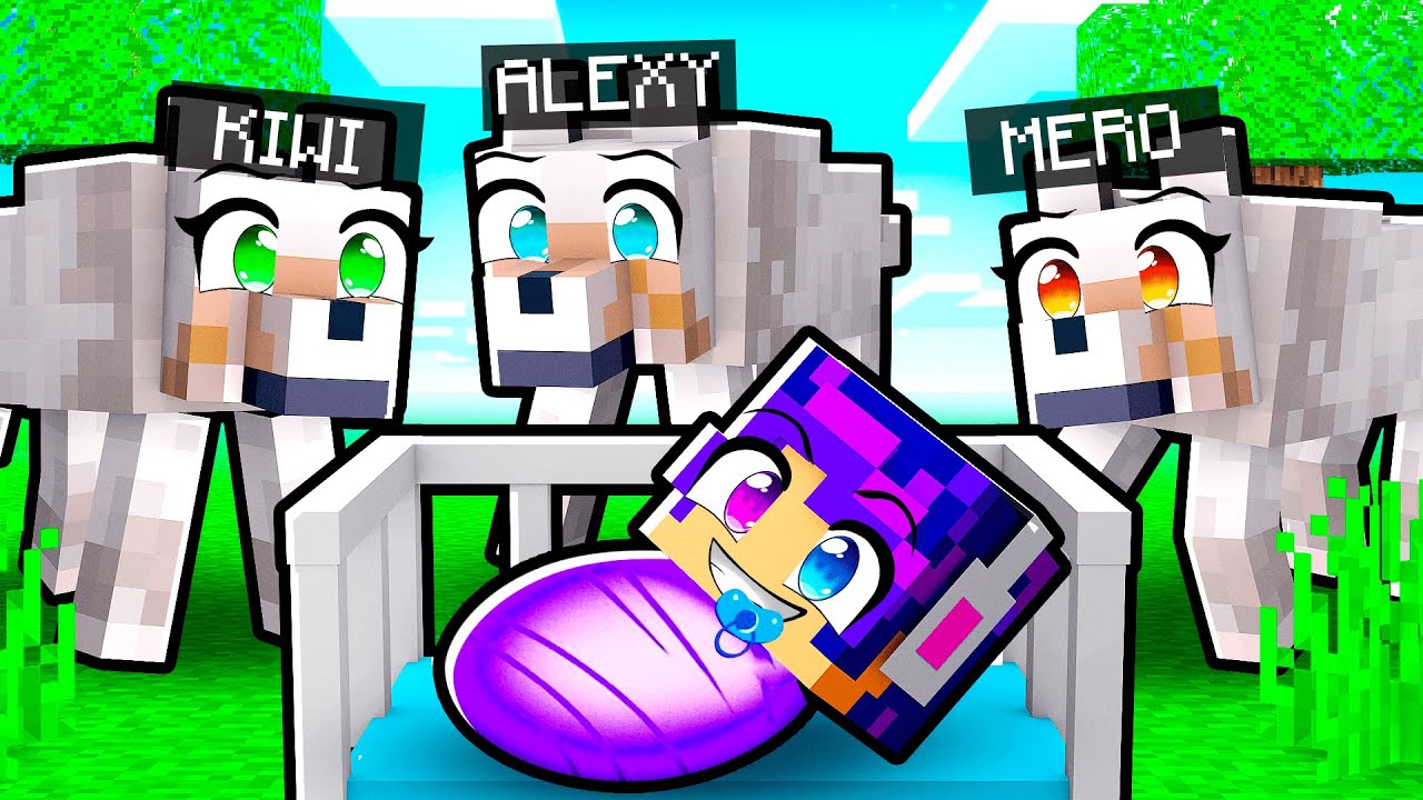 Bebe Galaxito es ADOPTADO por Lobos en Minecraft!