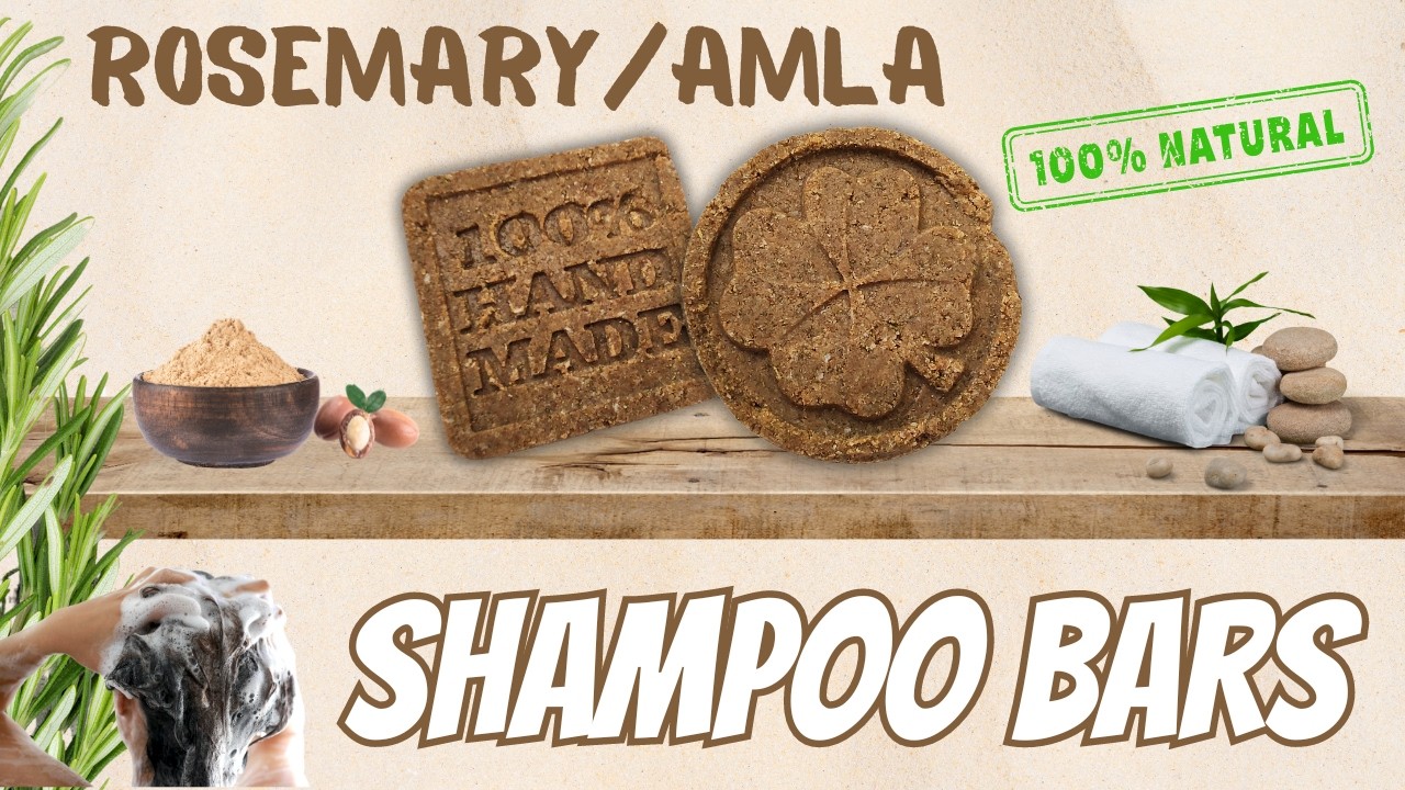 How to Make Rosemary & Amla Shampoo Bars at Home [Homemade Herbal Shampoo bar]