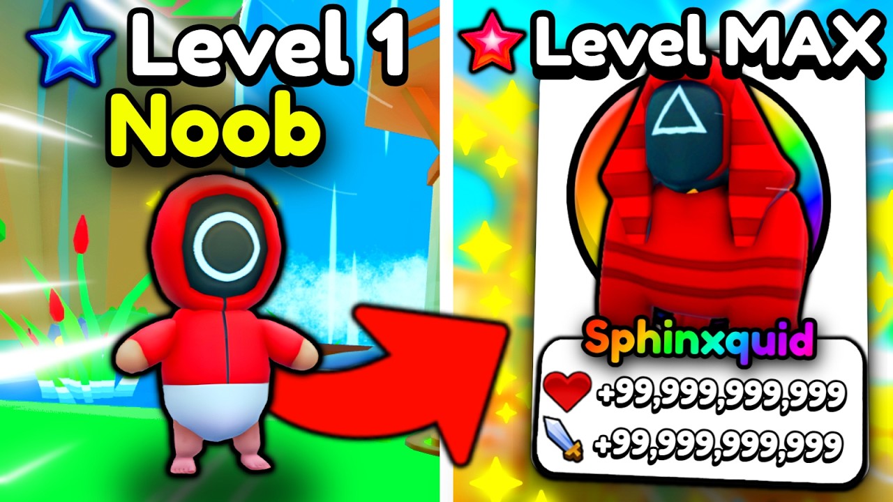 NOOB to MAX LEVEL with EVERY GAMEPASS in Roblox Squid Evolution!