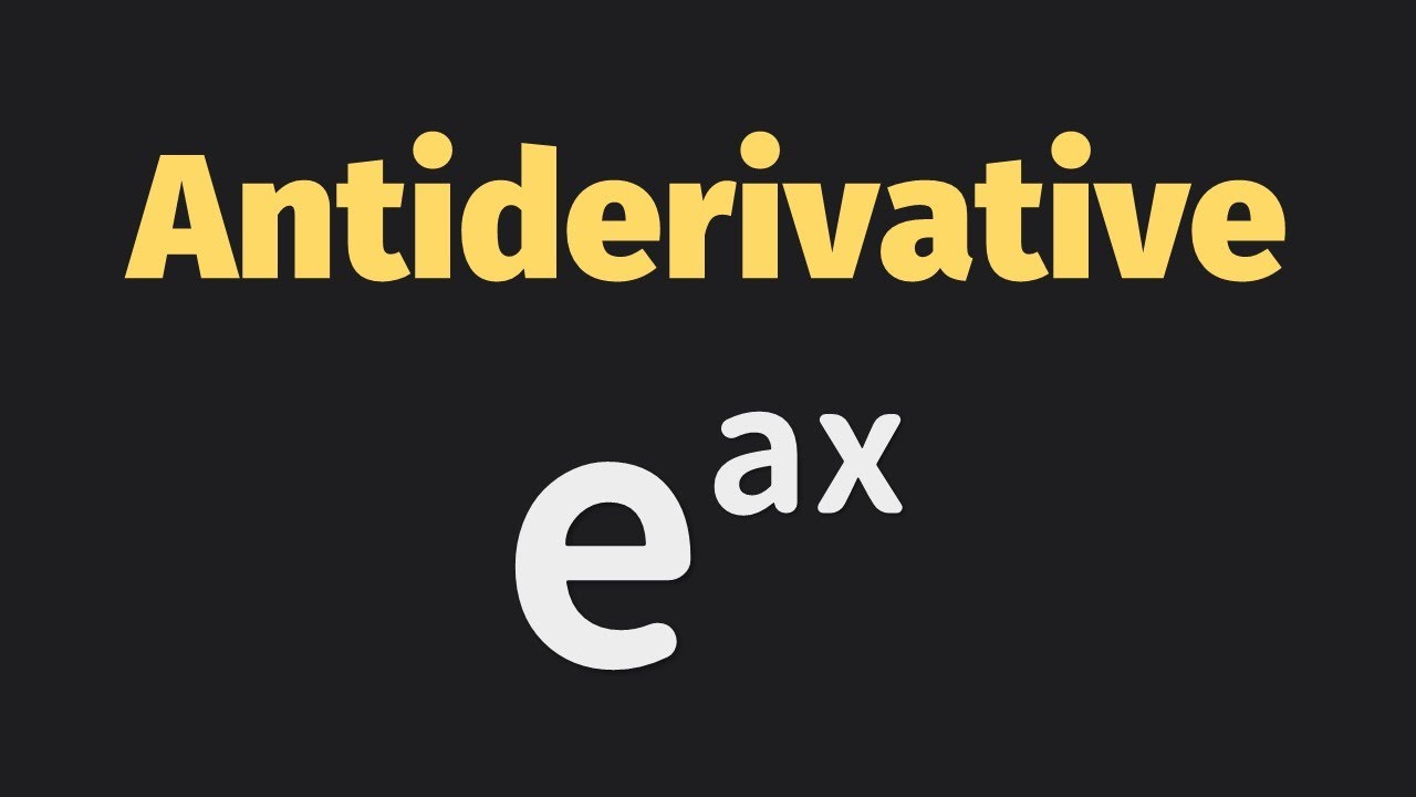 Integration of the Exponential Function e^(ax) | Integration | Calculus | Glass of Numbers