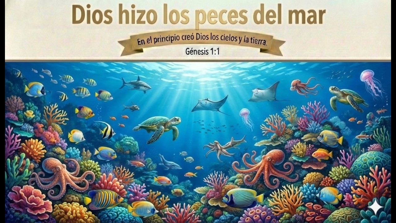 Lección 8| Clase de Principiantes |Dios hizo los peces del mar| 1er Trimestre |2026 🐟