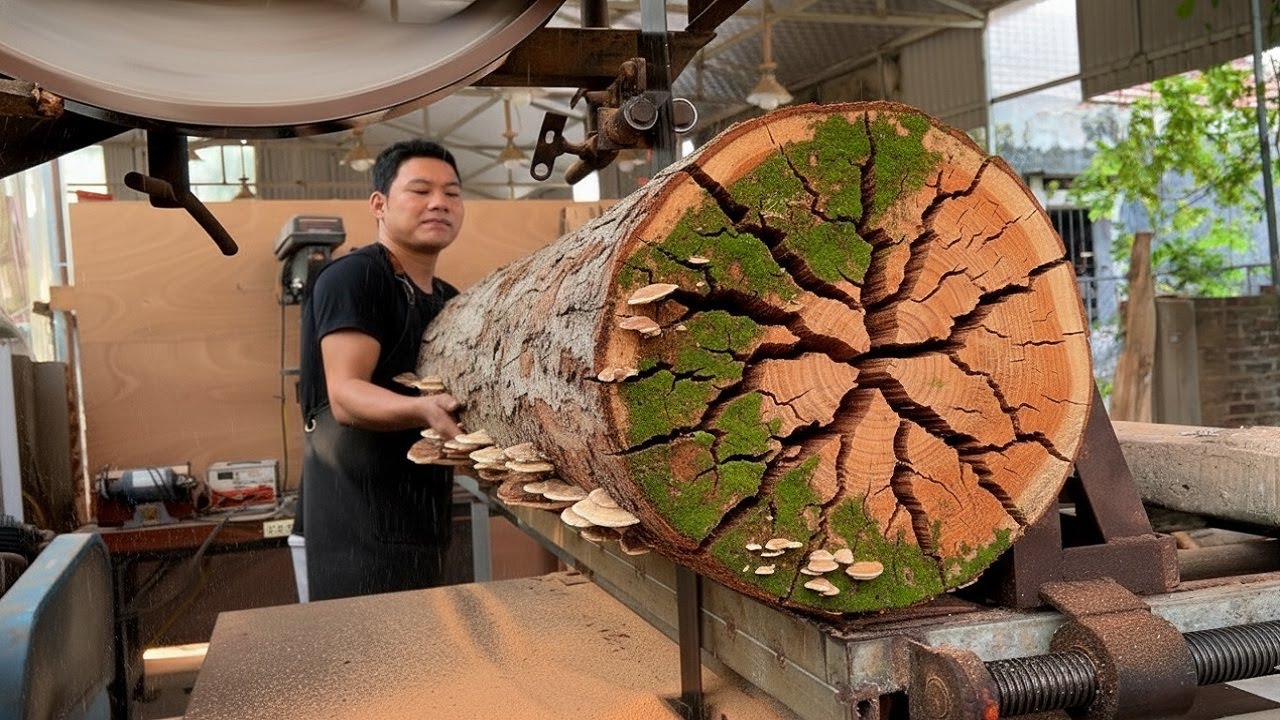 70-Year-Old Carpenter Reveals How to Build Stunning Furniture from Cracked Wood