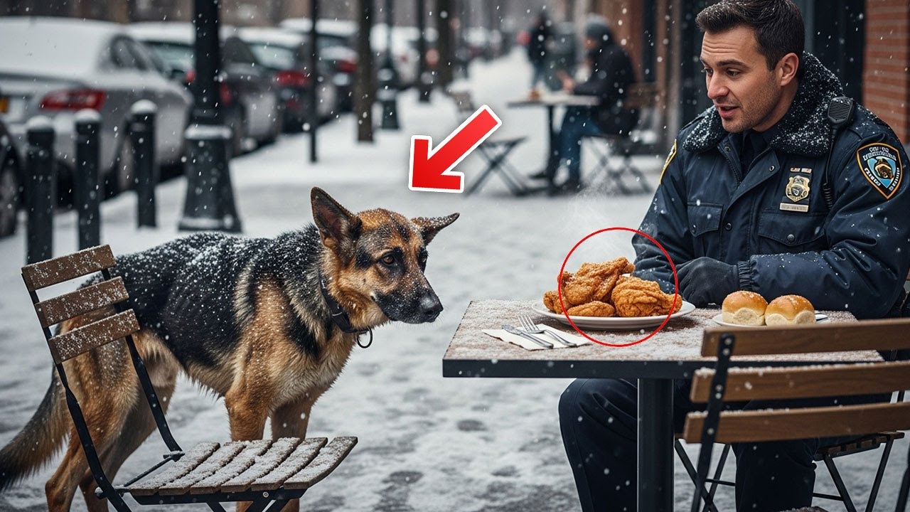 Hungriger Hund sieht Polizisten an – „Darf ich mit dir essen?“ Seine Antwort rührt alle zu Tränen