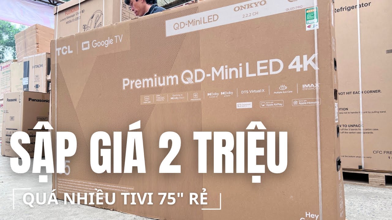 Tivi 75 inch RẺ DỒN DẬP Cận Tết 2026 – TCL 75C7K Mini LED Giảm Tới 2 Triệu Giới Hạn Số Lượng