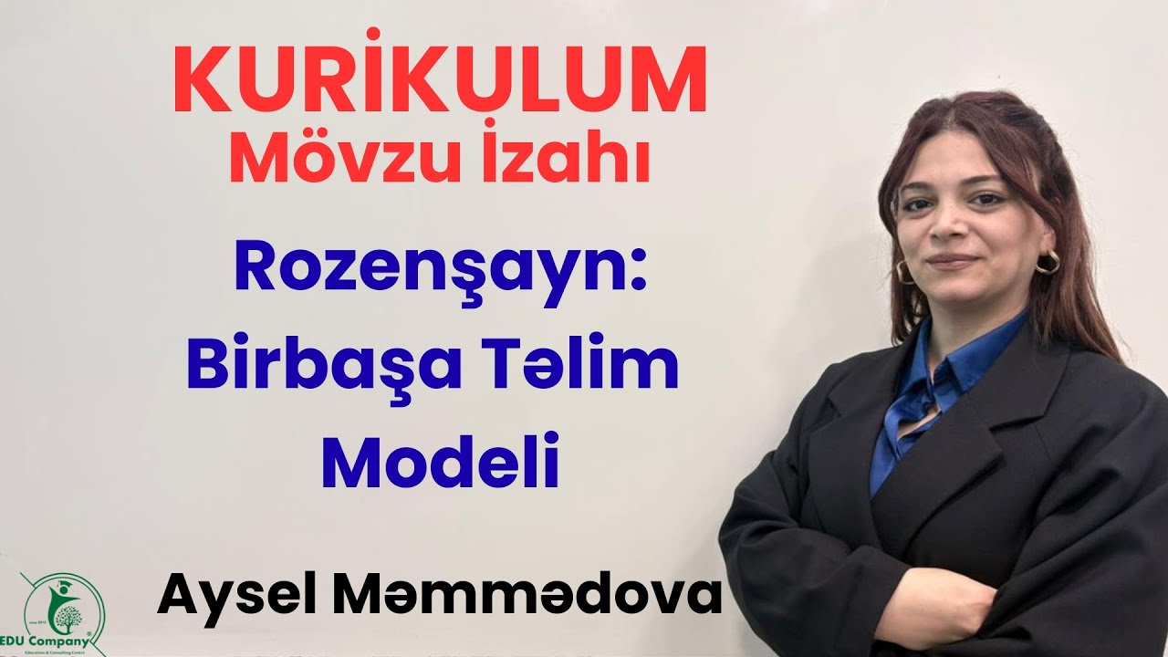 Birbaşa təlim modeli. Aysel Məmmədova | 055-344-45-89 | #miq #sertifikasiya #kurikulum