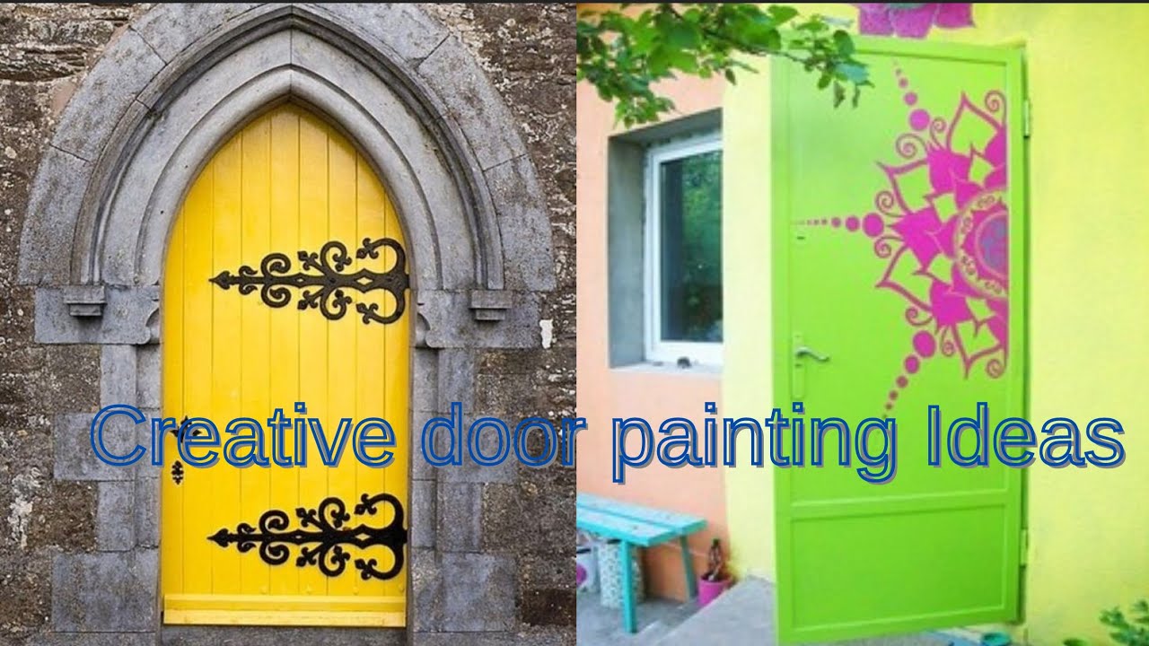 creative door painting ideas, modren door painting idea
