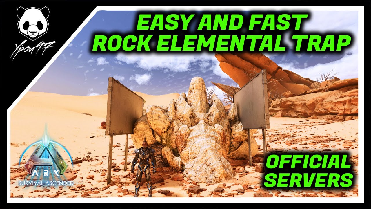 How To Make A EASY And FAST Rock Golem Trap In Scorched Earth | ARK: Survival Ascended