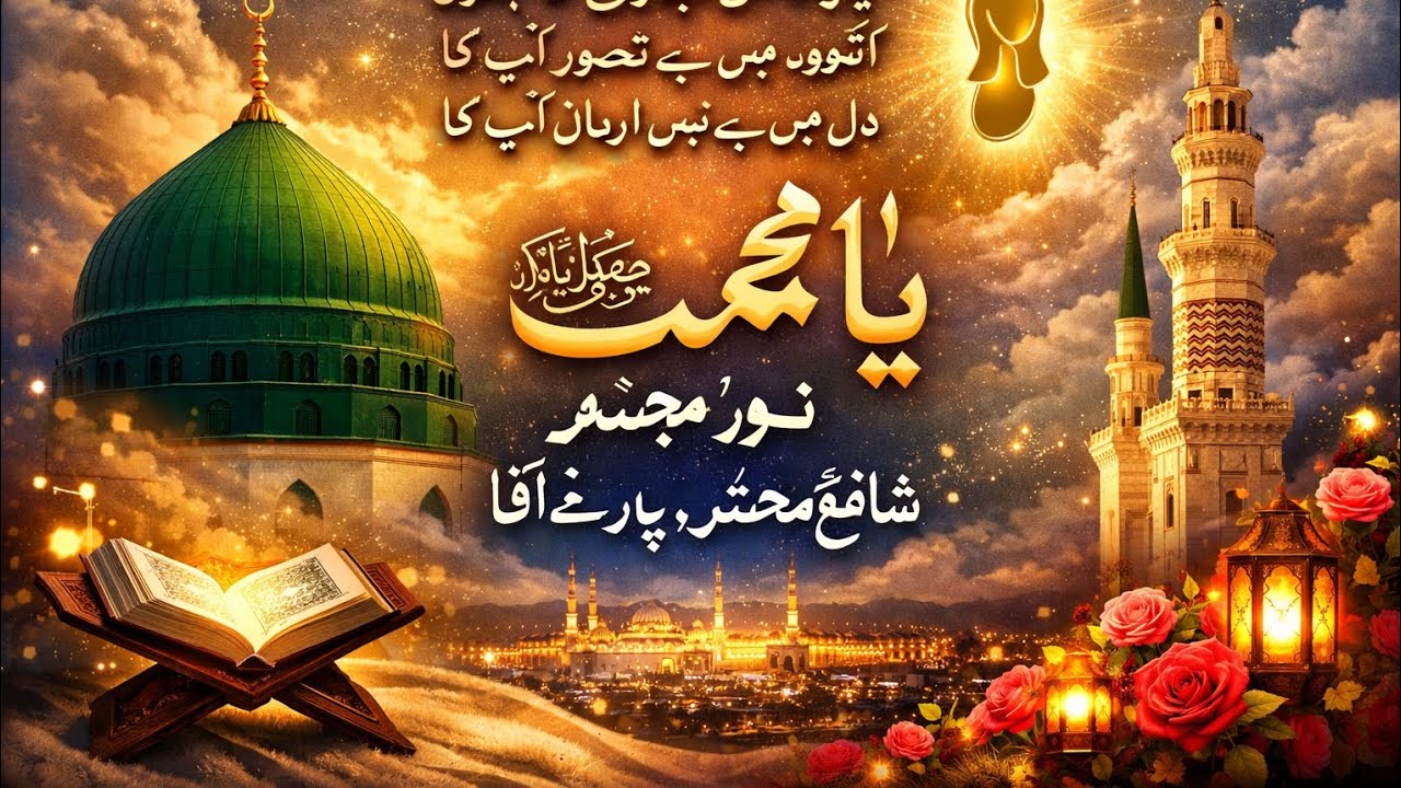 नूर-ए-मुजस्सम ﷺ - दिल को सुकून देने वाली रूहानी नात 2026 | New Heart Touching Naat