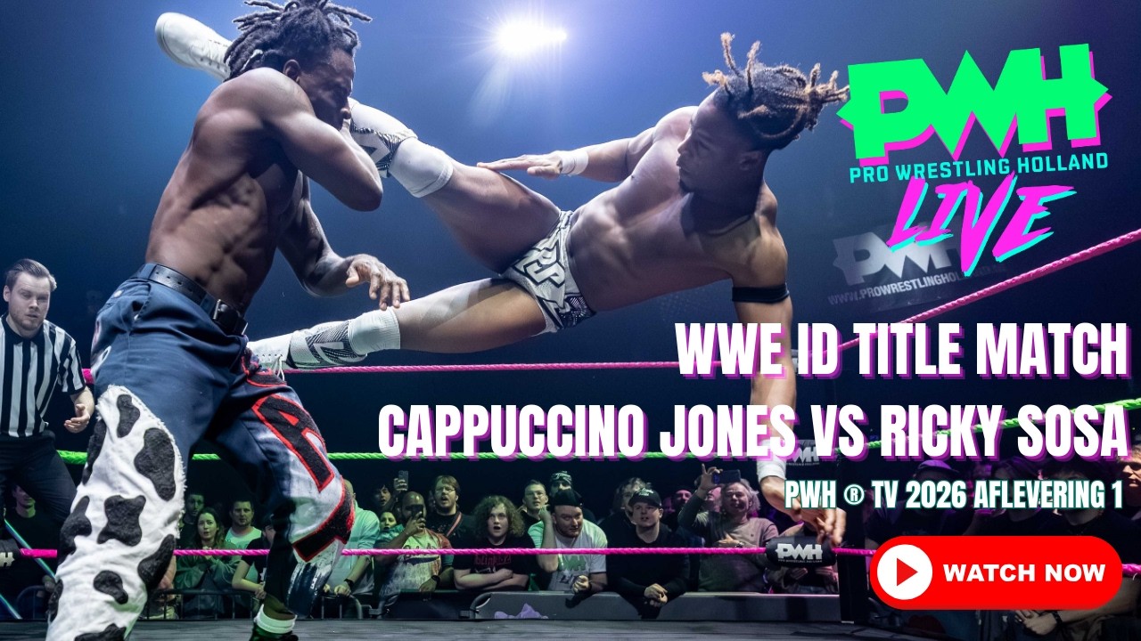 PWH® TV 2026 WWE ID Title Match 18.01 Cappuccino Jones vs Ricky Sosa