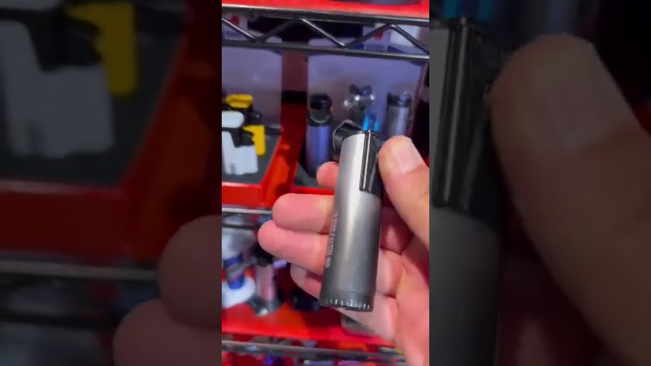 🥇 Pocket Cigar Torch Lighter With Cigar HOlder on TOP 😉