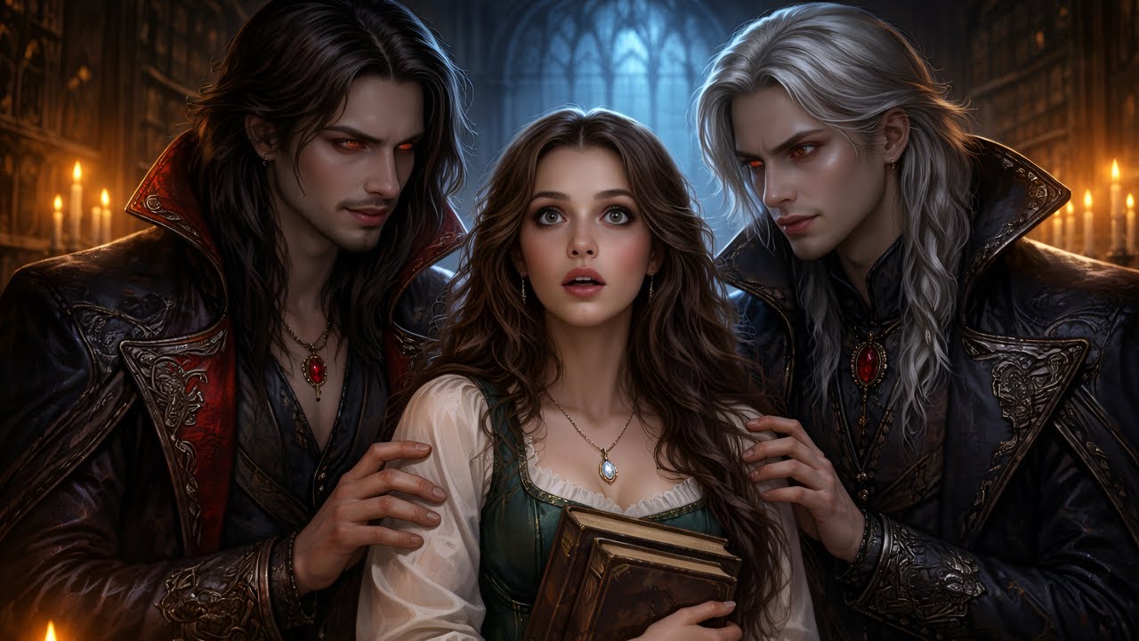 SHE WAS CLOSING THE LIBRARY WHEN TWO VAMPIRE LORDS SAID 'WE'VE BEEN SEARCHING CENTURIES FOR YOU'