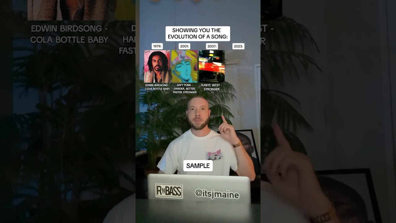 Showing You The Evolution Of A Song: Daft Punk, Kanye West, Etc #shorts #daftpunk #kanyewest #music