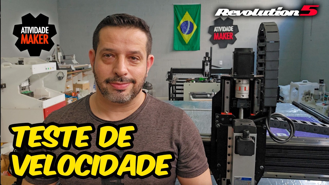 🚀 CNC ROUTER REVOLUTION 5 - TESTE DE VELOCIDADE - CHAPA INTEIRA DE MDF