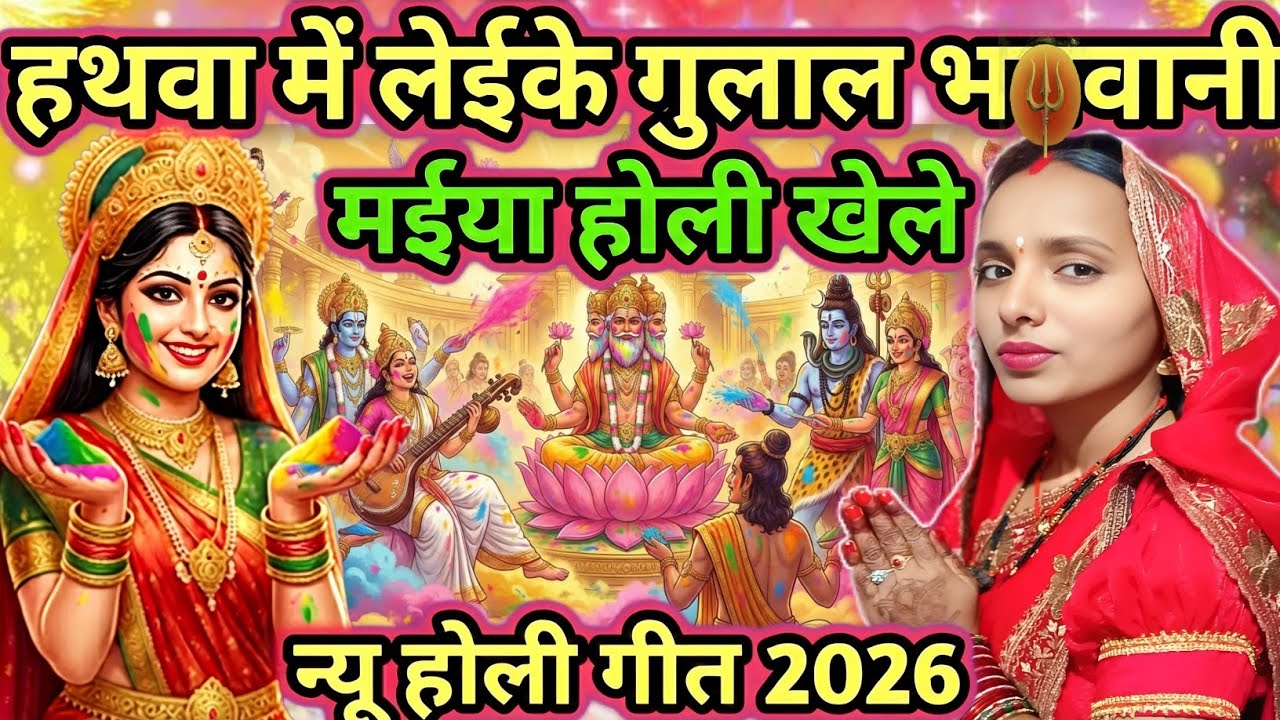 #video|हथवा में लेईके गुलाल भवानी मईया होली खेले|shiv |shiv charcha geet|shiv charcha song|#mahadev