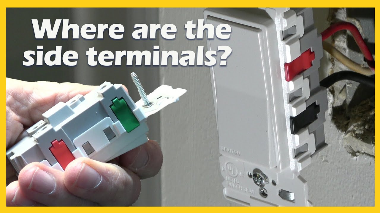 LEVITON decora edge is not terminal Model E5325-SW