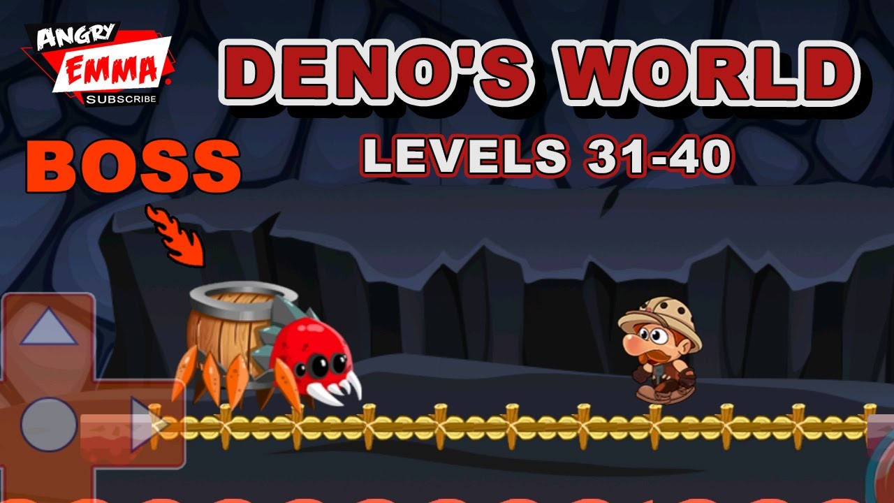 Deno's World - Levels 31-40 + BOSS (Android Gameplay)