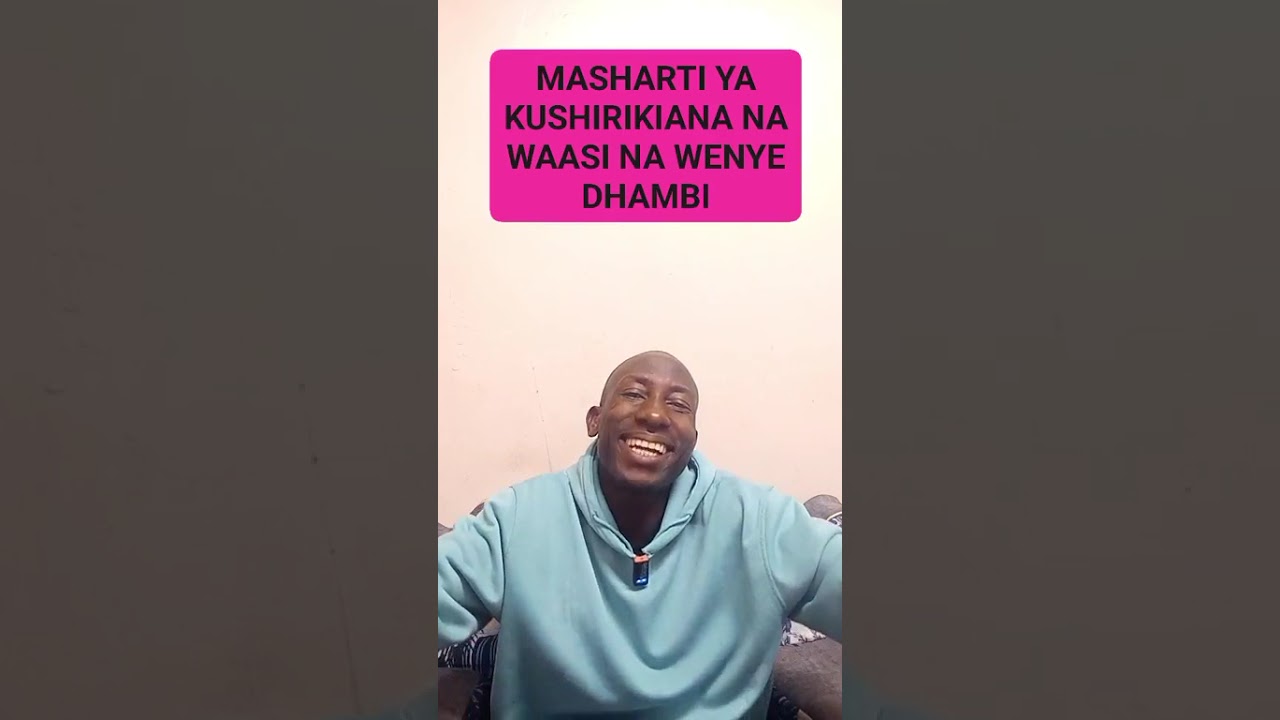MASHARTI YA KUSHUIKIANA NA WAASI NA WENYE DHAMBI BY EV JUSTUS GOSPEL +254724166094