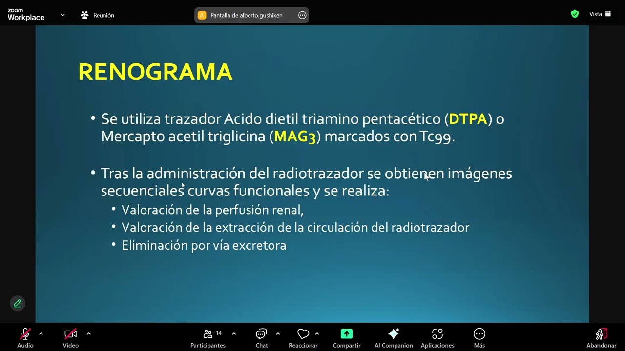 Medicina Nuclear, Biopsia Renal - /HNGAI/ Nefrología - sem 14